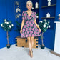 Irina Mini Dress Floral Black