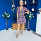 Irina Mini Dress Floral Black