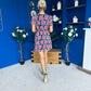 Irina Mini Dress Floral Black