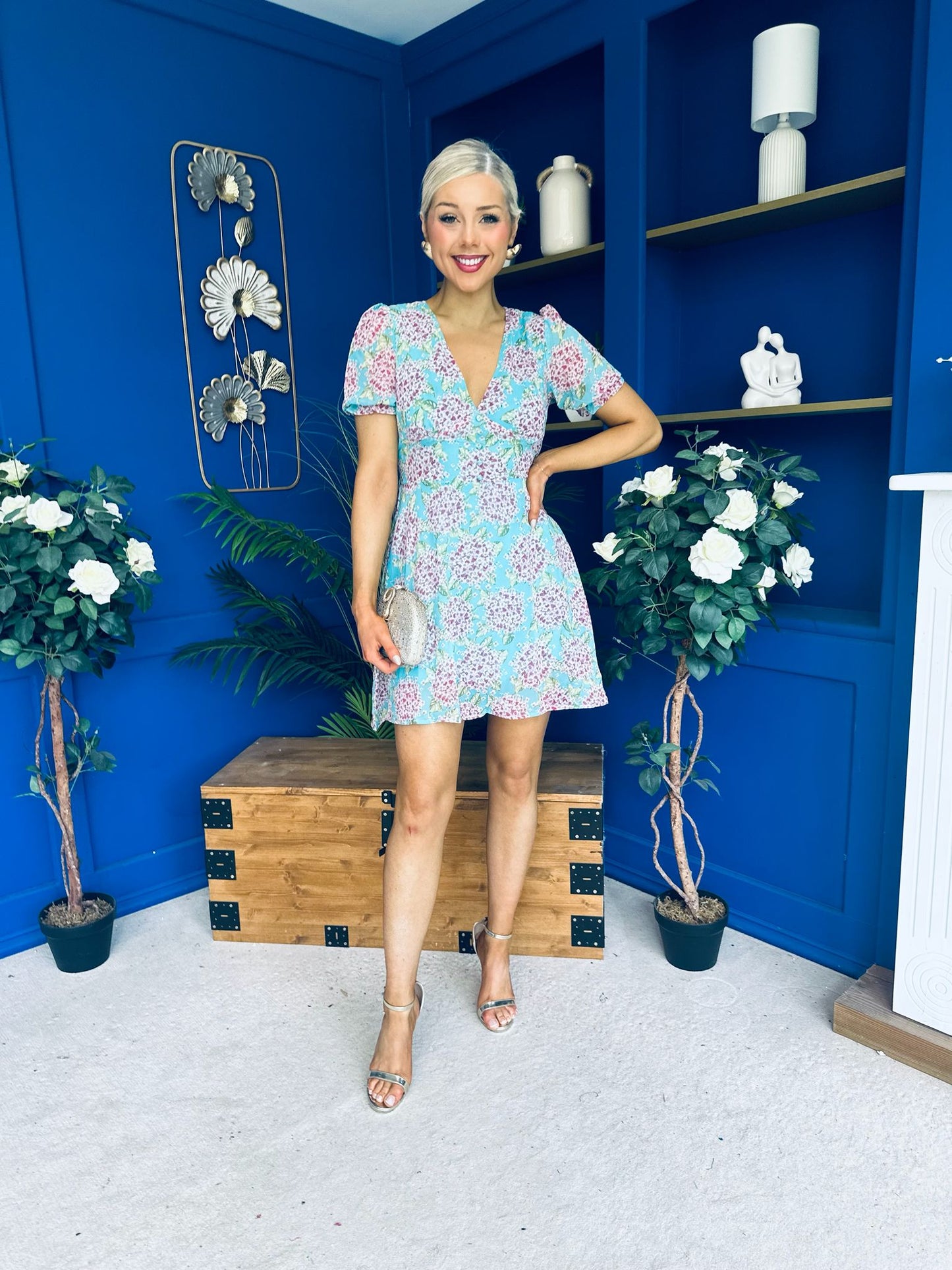 Irina Mini Dress Floral Pastel