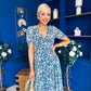 Malori Midi Dress Floral Blue