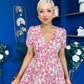 Malori Midi Dress Floral Pink