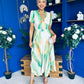 Kenni Midi Dress Multi Green
