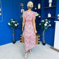 Malori Midi Dress Floral Pink