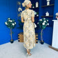 Kenni Midi Dress Zebra Yellow