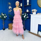 Rylan Layered Tulle Occasion Dress Blush