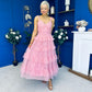 Rylan Layered Tulle Occasion Dress Blush