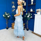 Rylan Layered Tulle Occasion Dress Blue