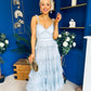 Rylan Layered Tulle Occasion Dress Blue
