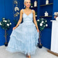 Rylan Layered Tulle Occasion Dress Blue