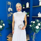 Geraldine Gathered Occasion Dress Pink