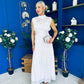 Geraldine Gathered Occasion Dress Pink