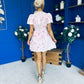 Billie Embroidered Mini Dress Floral Cream