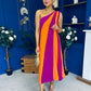 Valentina One Shoulder Midi Dress Orchid