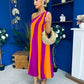 Valentina One Shoulder Midi Dress Orchid