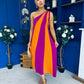 Valentina One Shoulder Midi Dress Orchid
