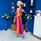 Valentina One Shoulder Midi Dress Orchid