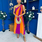 Valentina One Shoulder Midi Dress Orchid