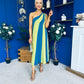 Valentina One Shoulder Midi Dress Lime