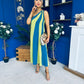 Valentina One Shoulder Midi Dress Lime