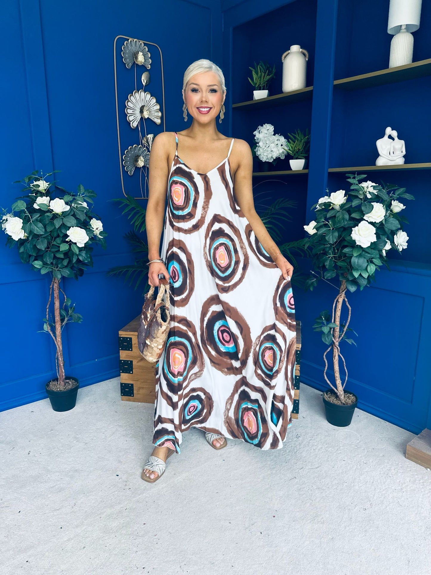 Lynette Para Maxi Dress Dress Cream