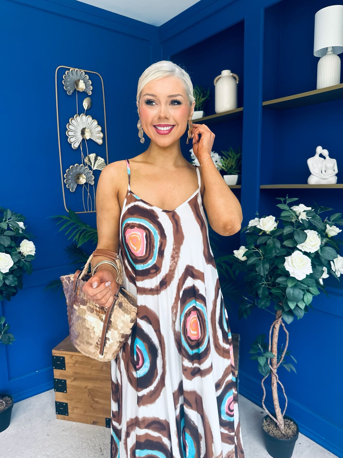 Lynette Para Maxi Dress Dress Cream