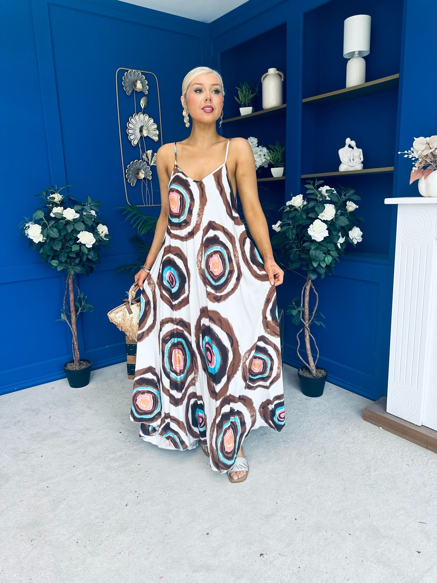 Lynette Para Maxi Dress Dress Cream