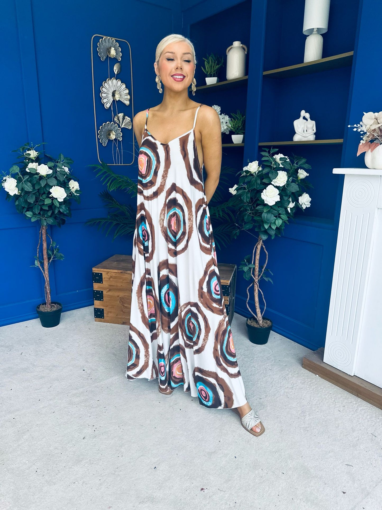 Lynette Para Maxi Dress Dress Cream