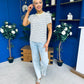 Poppi Casual Striped T-Shirt Blue