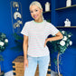 Poppi Casual Striped T-Shirt Green