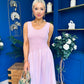Amanda Detailed Midi Dress Baby Pink