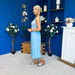 Amanda Detailed Midi Dress Sky Blue