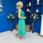 Amanda Detailed Midi Dress Emerald