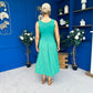 Amanda Detailed Midi Dress Emerald