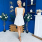Eilish Bow Detail Mini Dress Polka Cream