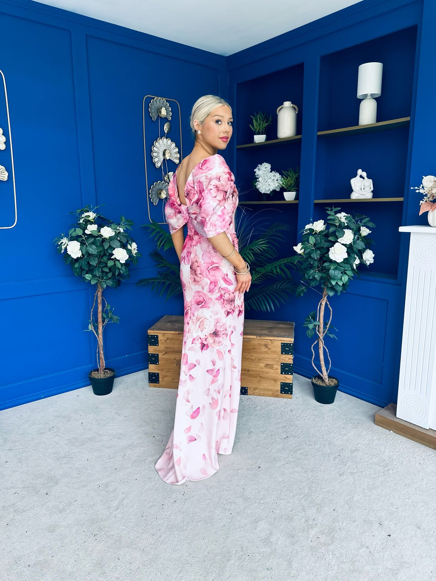 Vanessa Detailed Occasion Dress Floral