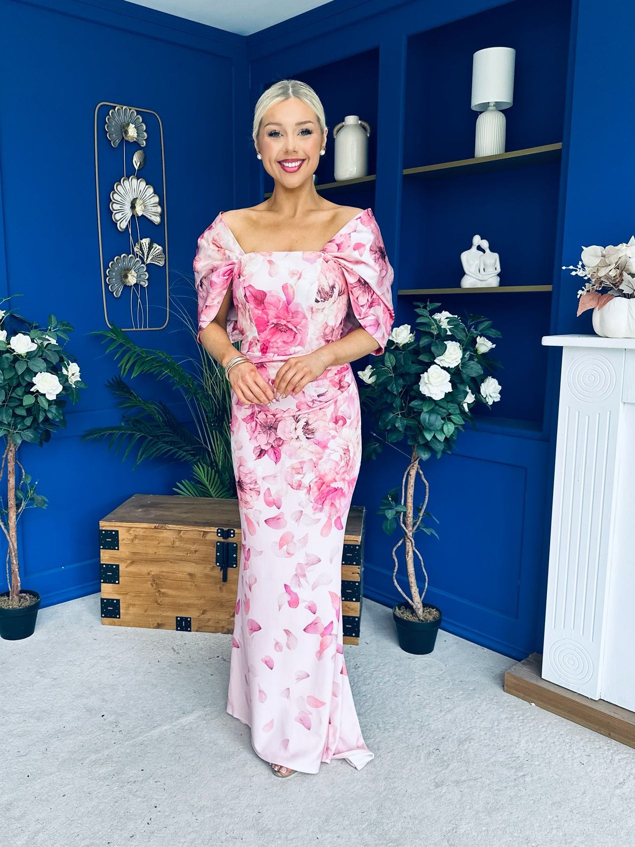 Vanessa Detailed Occasion Dress Floral