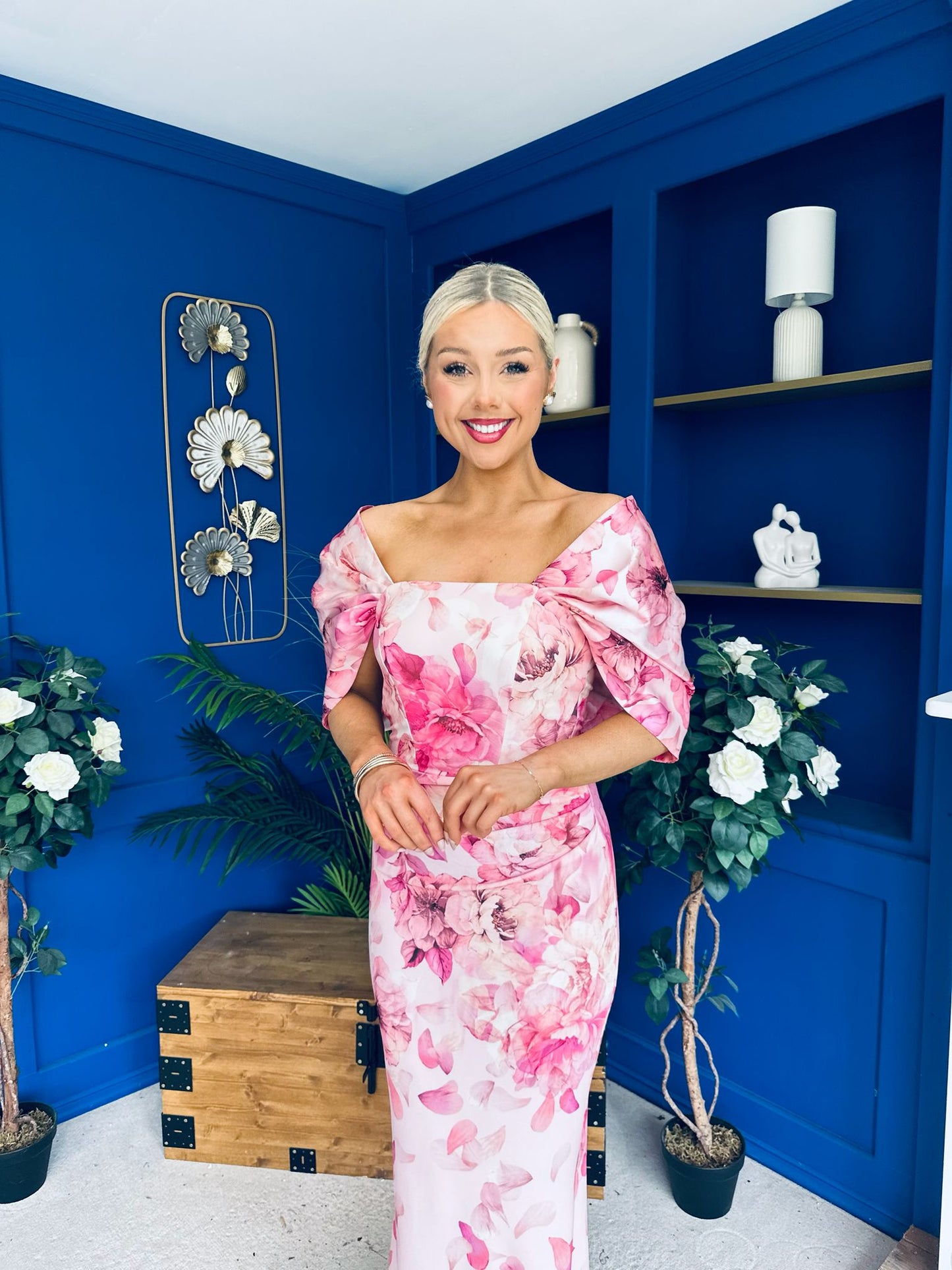 Vanessa Detailed Occasion Dress Floral