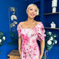 Vanessa Detailed Occasion Dress Floral