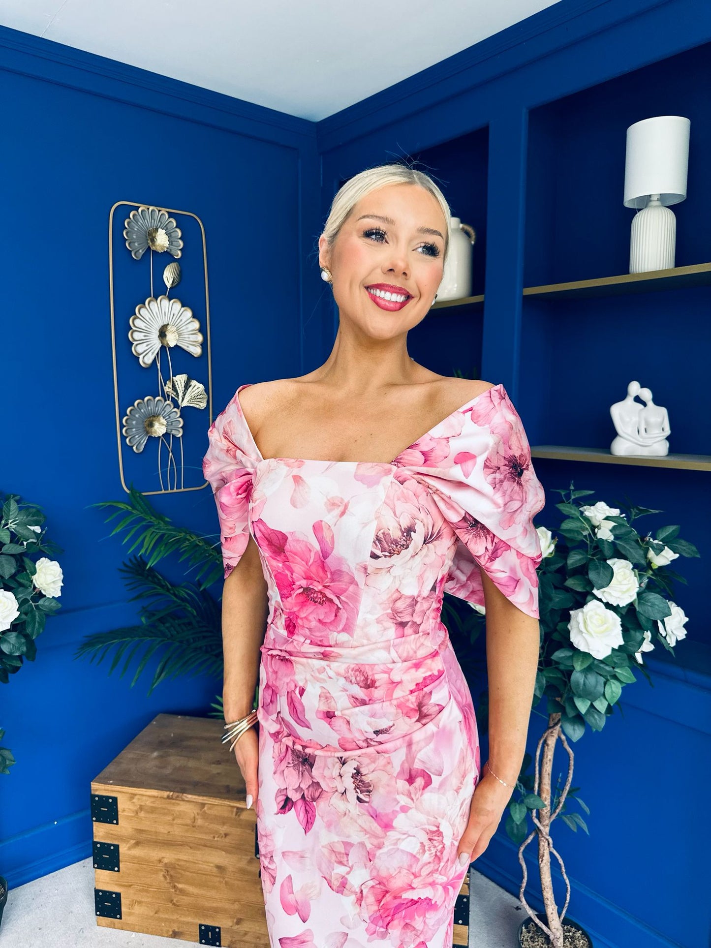Vanessa Detailed Occasion Dress Floral