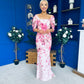 Vanessa Detailed Occasion Dress Floral