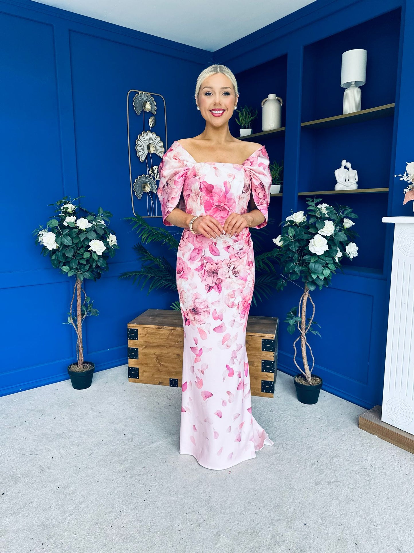 Vanessa Detailed Occasion Dress Floral