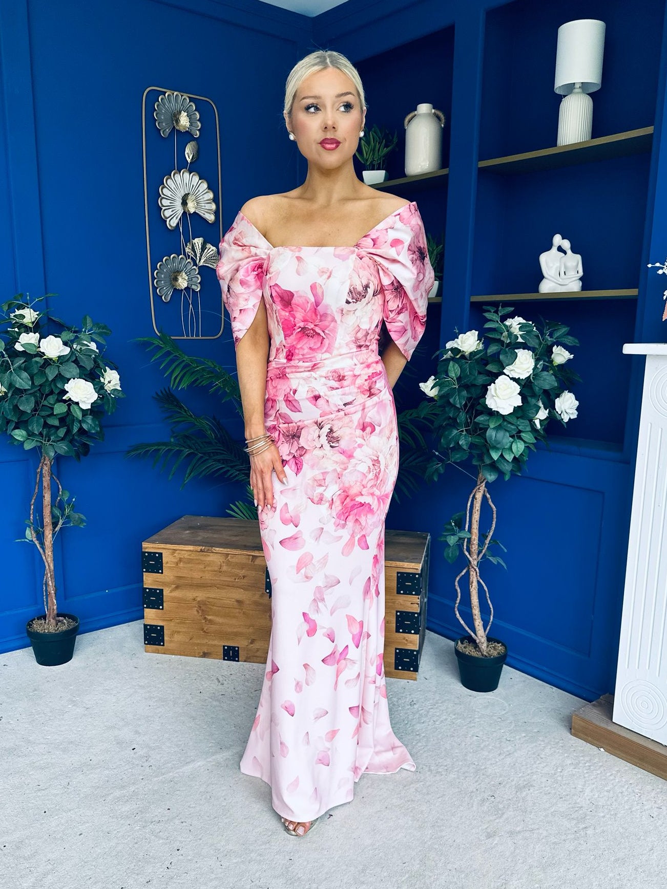 Vanessa Detailed Occasion Dress Floral