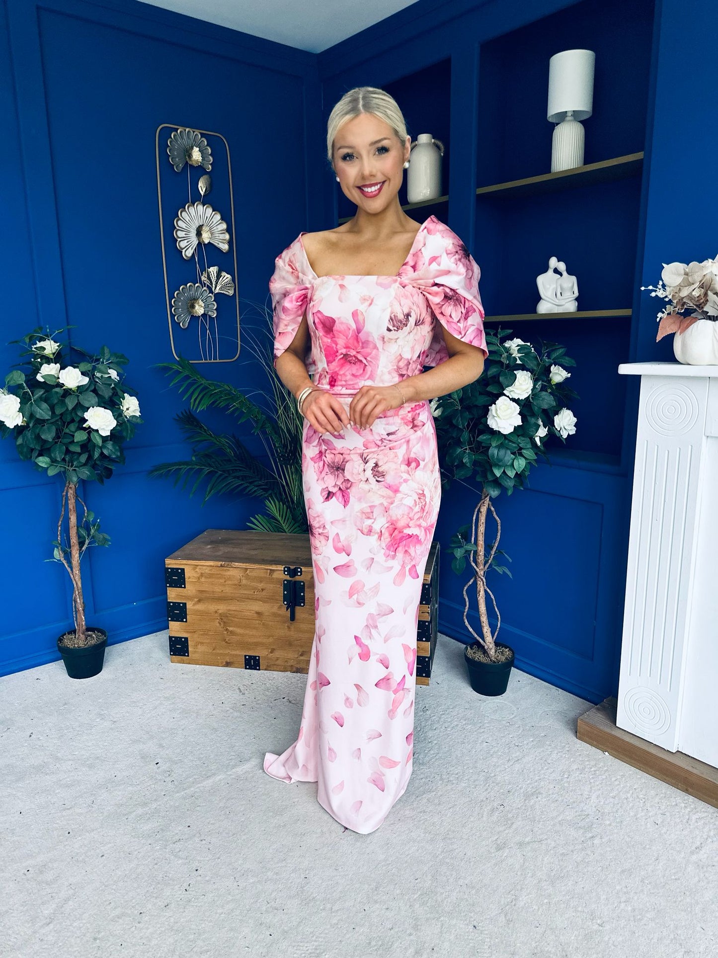 Vanessa Detailed Occasion Dress Floral