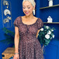 Blaine Detailed Bardot Midi Dress Polka Coco