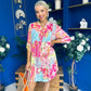 Amber Para Mini Dress Dress Printed Pink