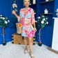 Amber Para Mini Dress Dress Printed Pink