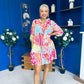 Amber Para Mini Dress Dress Printed Pink