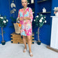 Amber Para Mini Dress Dress Printed Pink