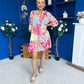 Amber Para Mini Dress Dress Printed Pink